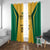 Jamaica Custom Window Curtain Ethnic Motifs - Gold Accents - Wonder Print Shop