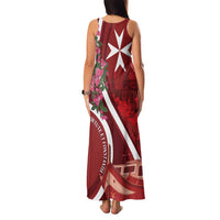 Inħobbok Malta Family Matching Tank Maxi Dress and Hawaiian Shirt Bougainville and Luzzu