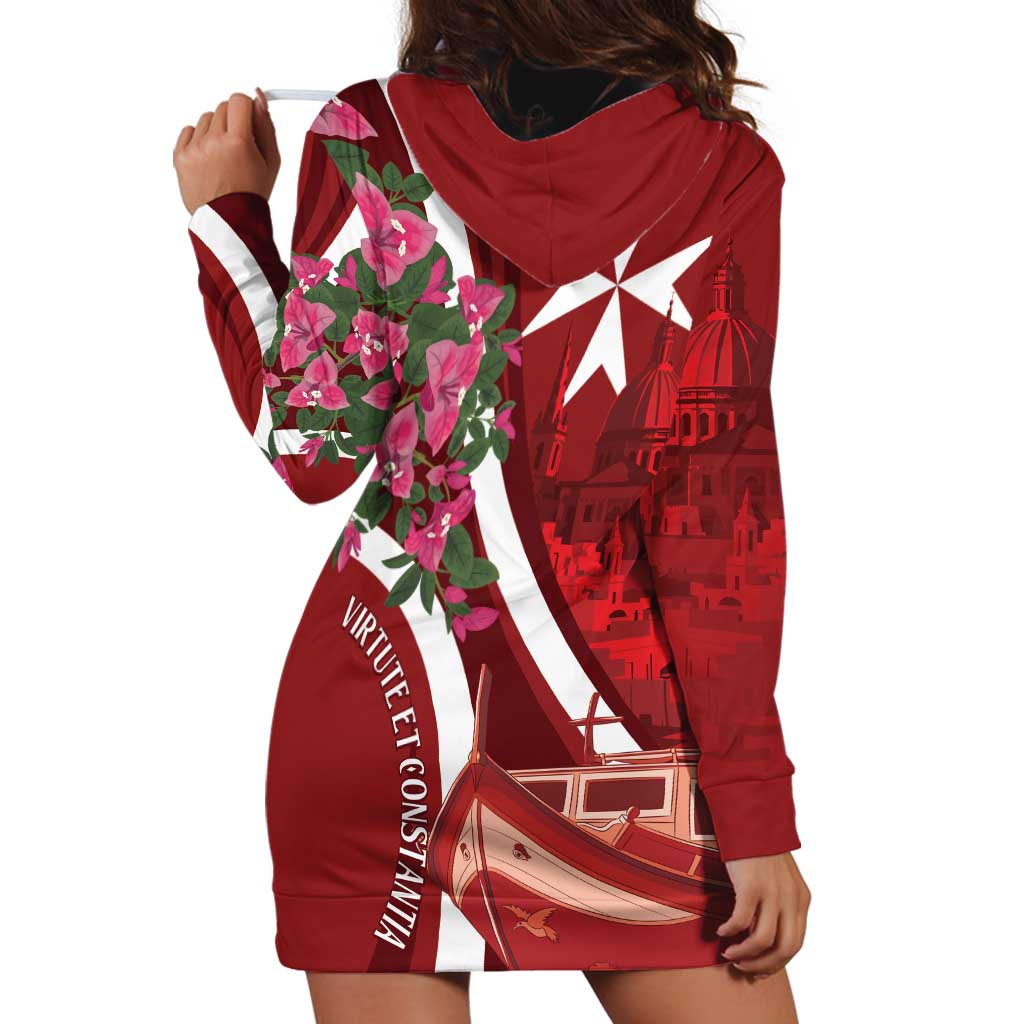 Inħobbok Malta Hoodie Dress Bougainville and Luzzu