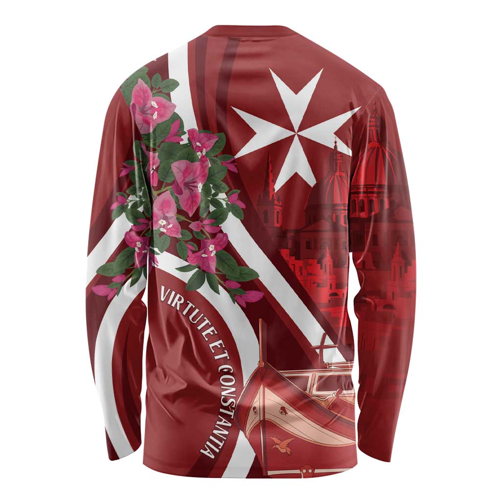 Inħobbok Malta Long Sleeve Shirt Bougainville and Luzzu