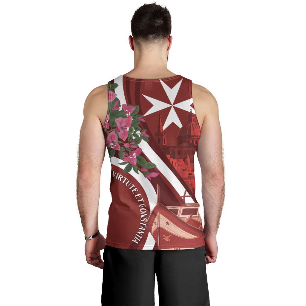 Inħobbok Malta Men Tank Top Bougainville and Luzzu