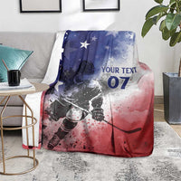 USA Ice Hockey Custom Blanket Splash Art Abstract Style