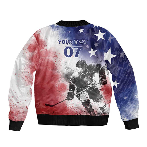 Ice Skate Print Pattern Men's Bomber Jacket