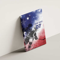 USA Ice Hockey Custom Canvas Wall Art Splash Art Abstract Style