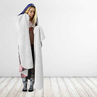 USA Ice Hockey Custom Hooded Blanket Splash Art Abstract Style