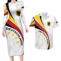 Germany Personalized Couples Matching Long Sleeve Bodycon Dress and Hawaiian Shirt 2025 Nationalelf - GO Deutschland