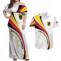 Germany Personalized Couples Matching Off Shoulder Maxi Dress and Hawaiian Shirt 2025 Nationalelf - GO Deutschland