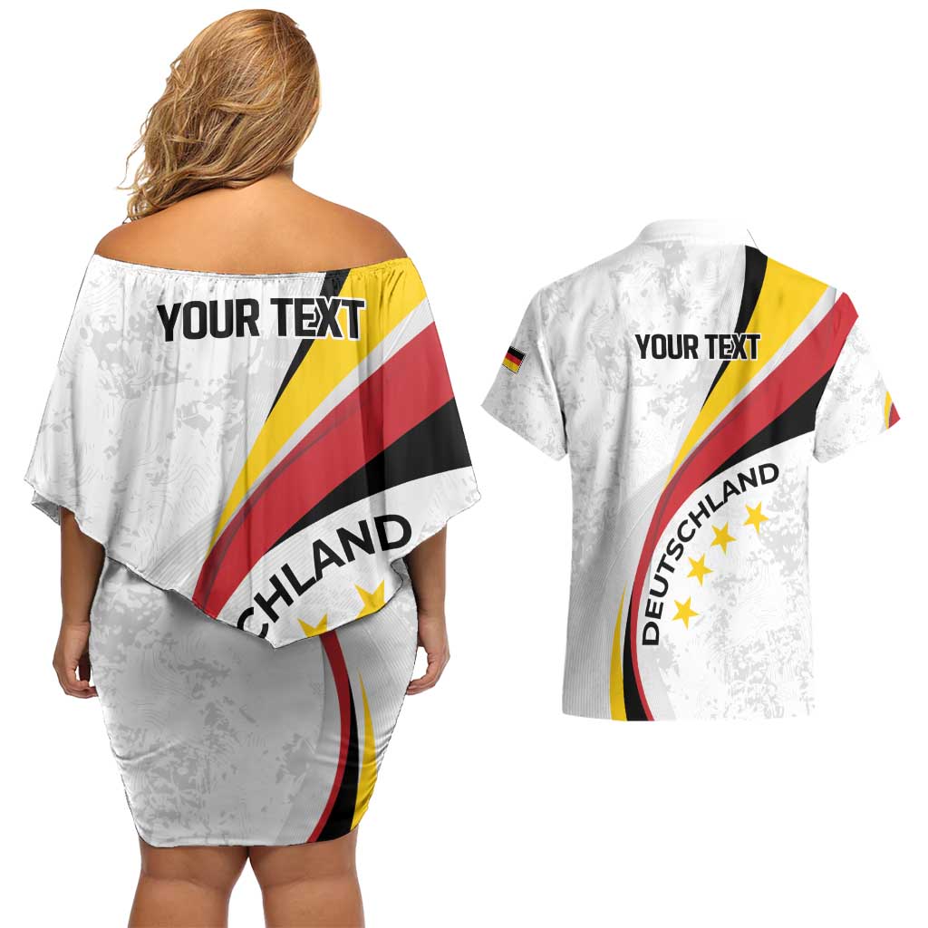 Germany Personalized Couples Matching Off Shoulder Short Dress and Hawaiian Shirt 2025 Nationalelf - GO Deutschland
