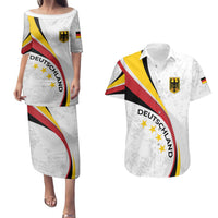 Germany Personalized Couples Matching Puletasi and Hawaiian Shirt 2025 Nationalelf - GO Deutschland