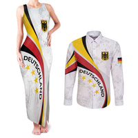 Germany Personalized Couples Matching Tank Maxi Dress and Long Sleeve Button Shirt 2025 Nationalelf - GO Deutschland
