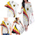 Germany Personalized Family Matching Off The Shoulder Long Sleeve Dress and Hawaiian Shirt 2025 Nationalelf - GO Deutschland