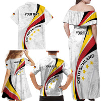 Germany Personalized Family Matching Off Shoulder Maxi Dress and Hawaiian Shirt 2025 Nationalelf - GO Deutschland