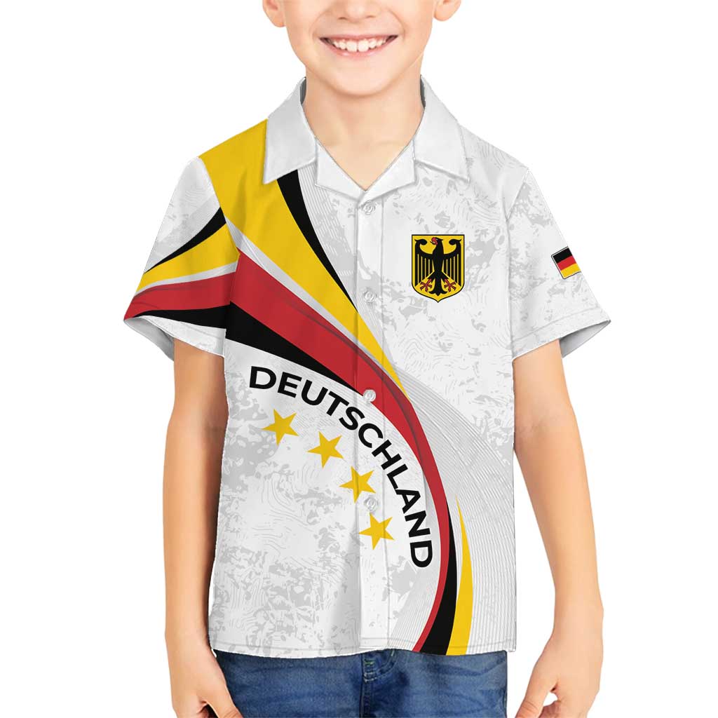 Germany Personalized Family Matching Off Shoulder Maxi Dress and Hawaiian Shirt 2025 Nationalelf - GO Deutschland