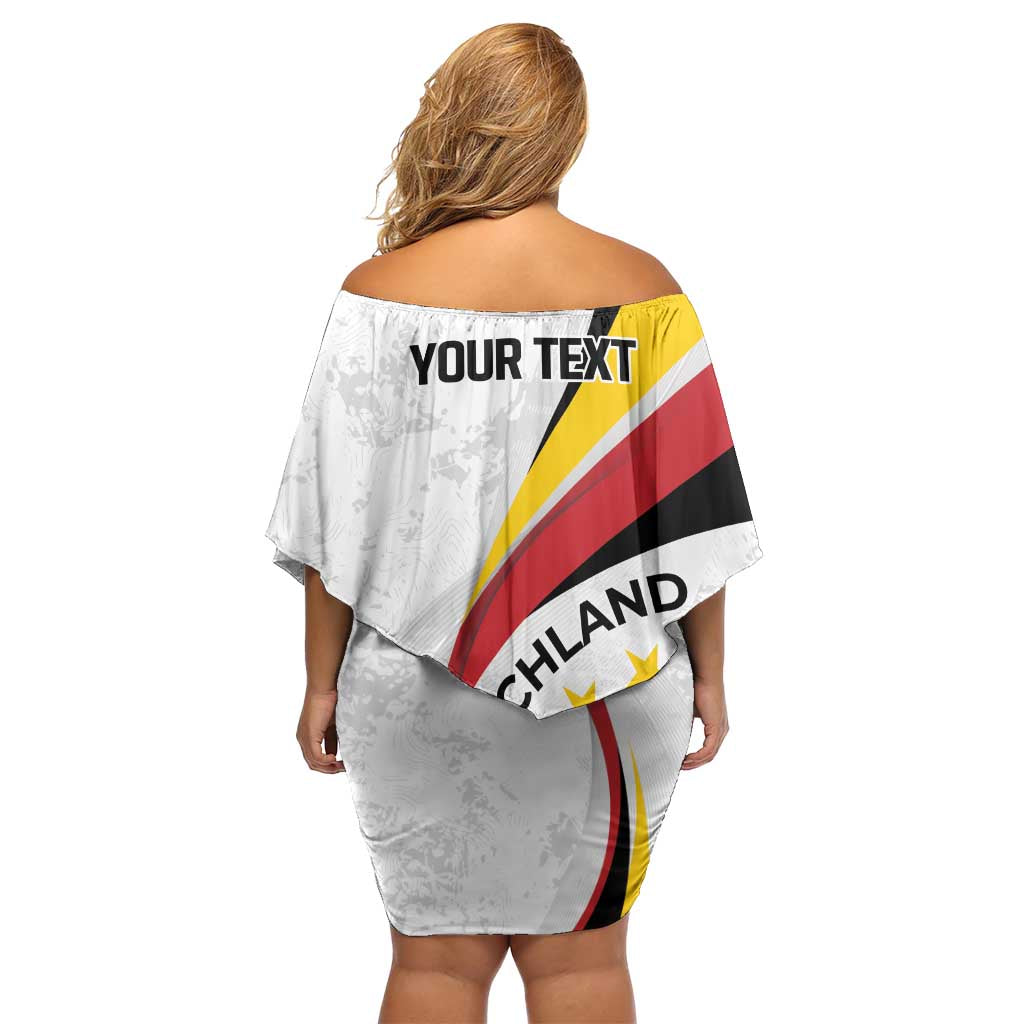 Germany Personalized Family Matching Off Shoulder Short Dress and Hawaiian Shirt 2025 Nationalelf - GO Deutschland
