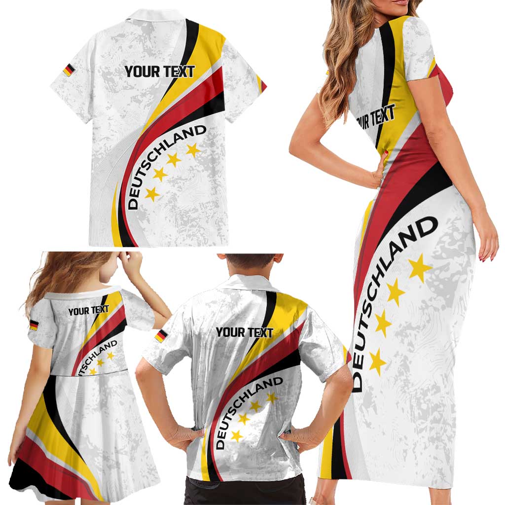 Germany Personalized Family Matching Short Sleeve Bodycon Dress and Hawaiian Shirt 2025 Nationalelf - GO Deutschland