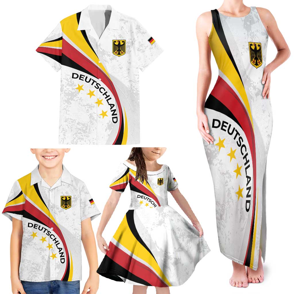 Germany Personalized Family Matching Tank Maxi Dress and Hawaiian Shirt 2025 Nationalelf - GO Deutschland
