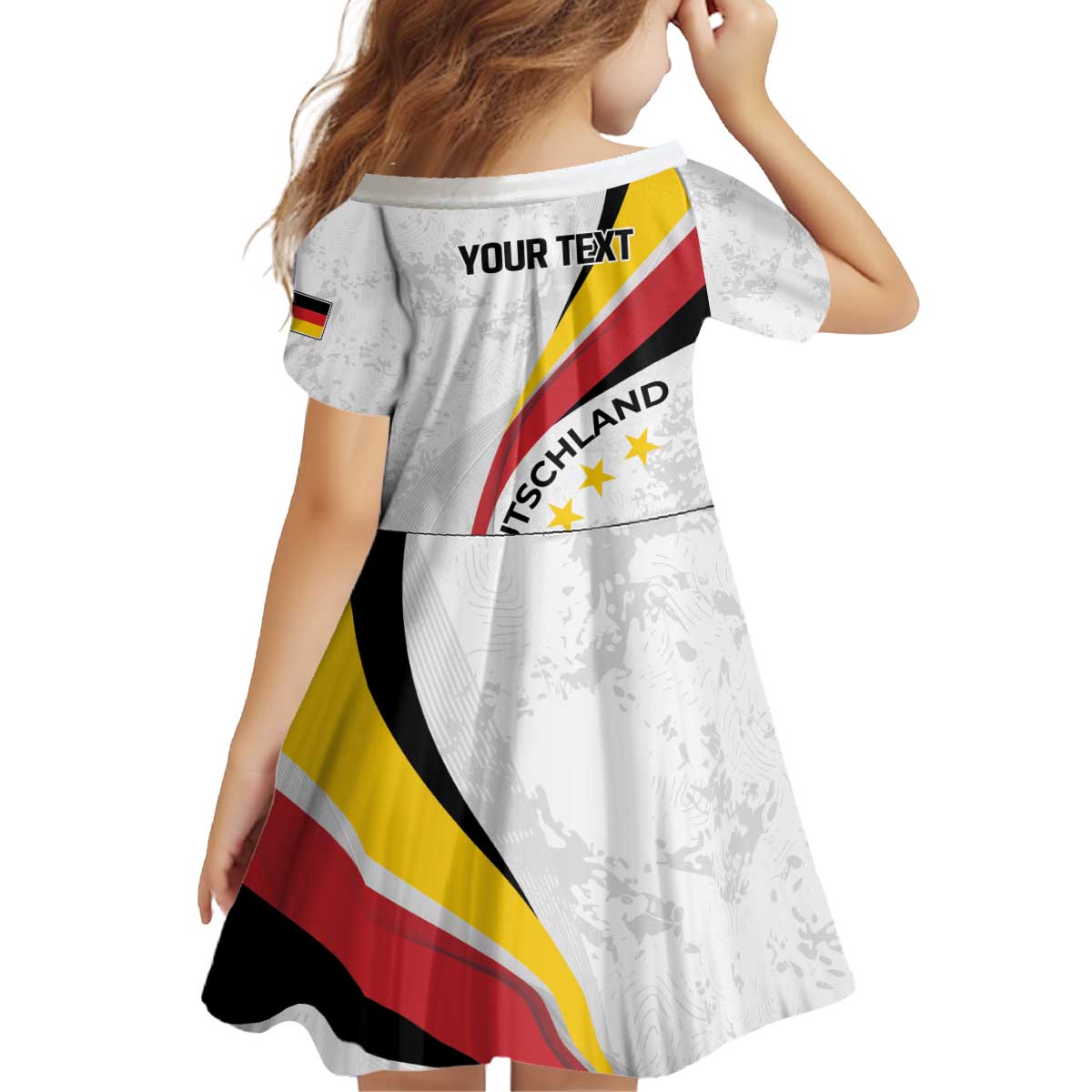 Germany Personalized Kid Short Sleeve Dress 2025 Nationalelf - GO Deutschland