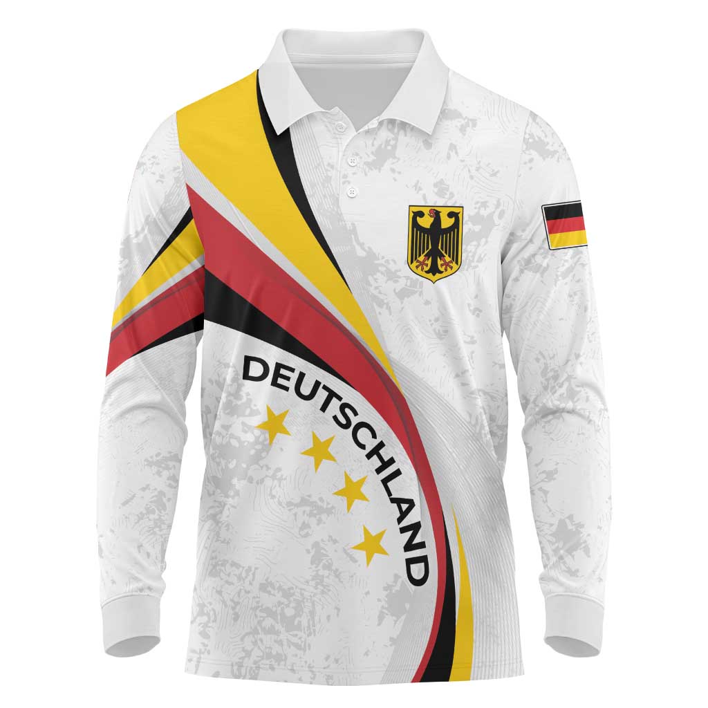 Germany Personalized Long Sleeve Polo Shirt 2025 Nationalelf - GO Deutschland