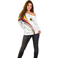 Germany Personalized Off Shoulder Sweater 2025 Nationalelf - GO Deutschland