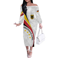 Germany Personalized Off The Shoulder Long Sleeve Dress 2025 Nationalelf - GO Deutschland