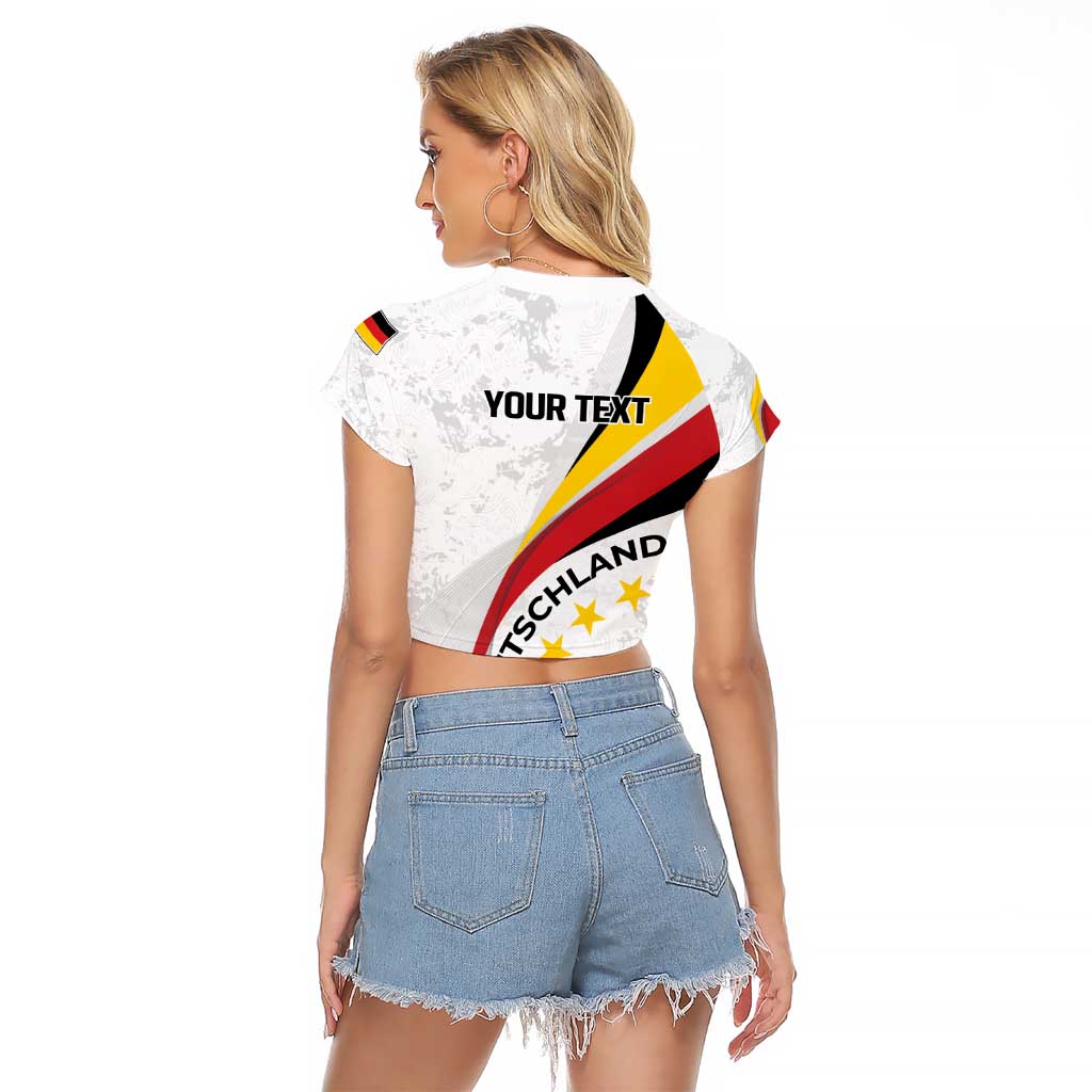Germany Personalized Raglan Cropped T Shirt 2025 Nationalelf - GO Deutschland