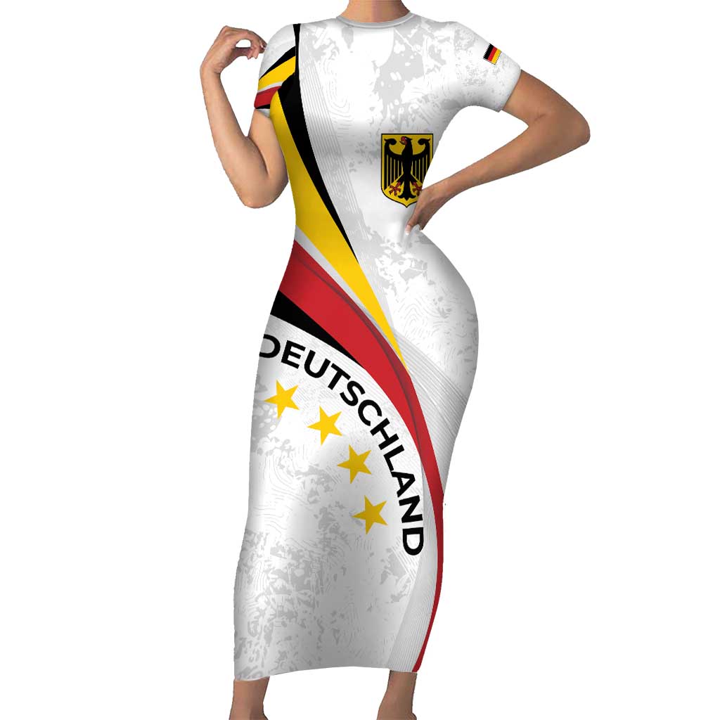 Germany Personalized Short Sleeve Bodycon Dress 2025 Nationalelf - GO Deutschland