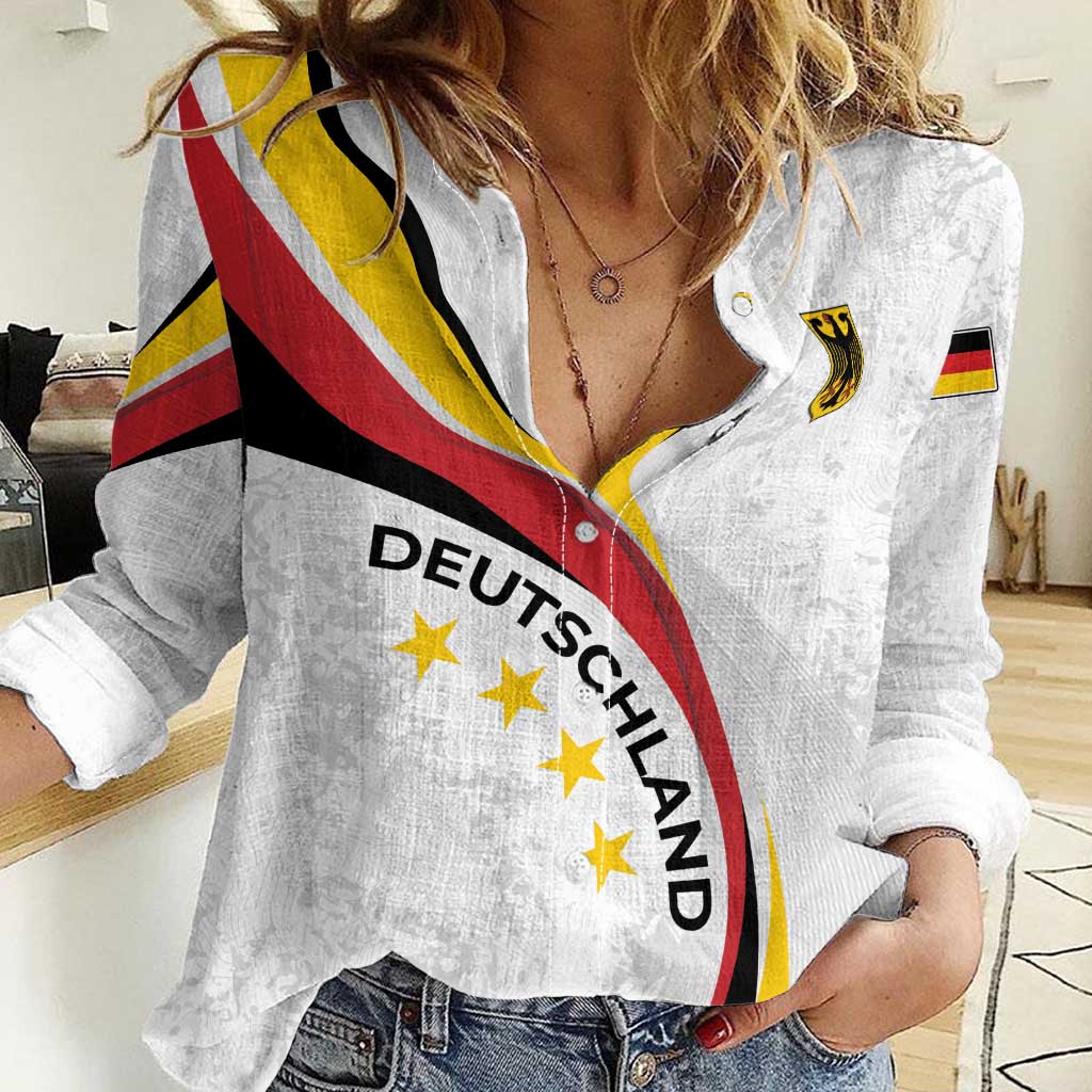 Germany Personalized Women Casual Shirt 2025 Nationalelf - GO Deutschland