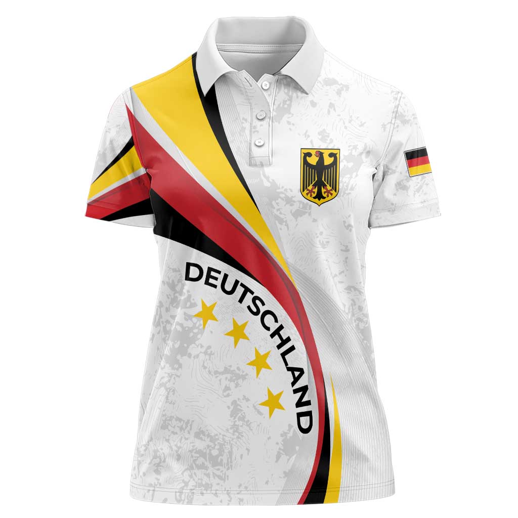 Germany Personalized Women Polo Shirt 2025 Nationalelf - GO Deutschland