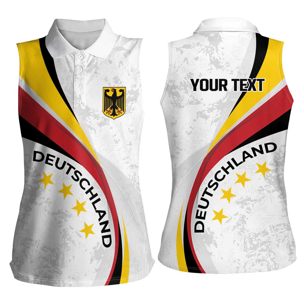 Germany Personalized Women Sleeveless Polo Shirt 2025 Nationalelf - GO Deutschland