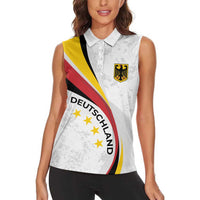 Germany Personalized Women Sleeveless Polo Shirt 2025 Nationalelf - GO Deutschland