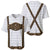 Germany Trachten Lederhose Inspired Baseball Jersey Washed Brown