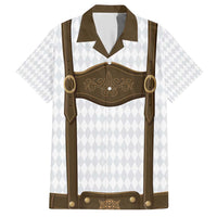 Germany Trachten Lederhose Inspired Hawaiian Shirt Washed Brown