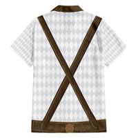 Germany Trachten Lederhose Inspired Hawaiian Shirt Washed Brown