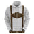 Germany Trachten Lederhose Inspired Hoodie Washed Brown