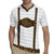 Germany Trachten Lederhose Inspired Rugby Jersey Washed Brown