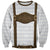Germany Trachten Lederhose Inspired Sweatshirt Washed Brown