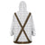 Germany Trachten Lederhose Inspired Wearable Blanket Hoodie Washed Brown