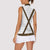 Germany Trachten Lederhose Inspired Women Sleeveless Polo Shirt Washed Brown