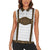 Germany Trachten Lederhose Inspired Women Sleeveless Polo Shirt Washed Brown