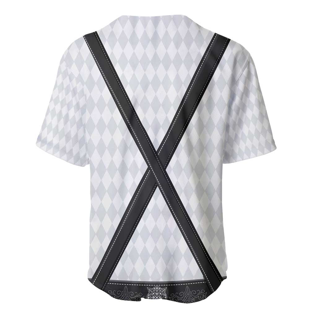 Germany Trachten Lederhose Inspired Baseball Jersey Sable Black