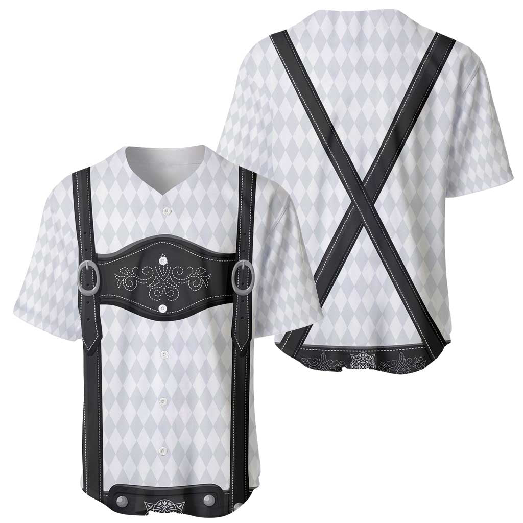 Germany Trachten Lederhose Inspired Baseball Jersey Sable Black