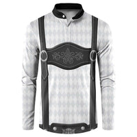 Germany Trachten Lederhose Inspired Button Sweatshirt Sable Black