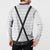 Germany Trachten Lederhose Inspired Button Sweatshirt Sable Black