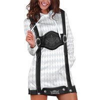 Germany Trachten Lederhose Inspired Hoodie Dress Sable Black