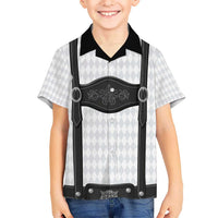 Germany Trachten Lederhose Inspired Kid Hawaiian Shirt Sable Black