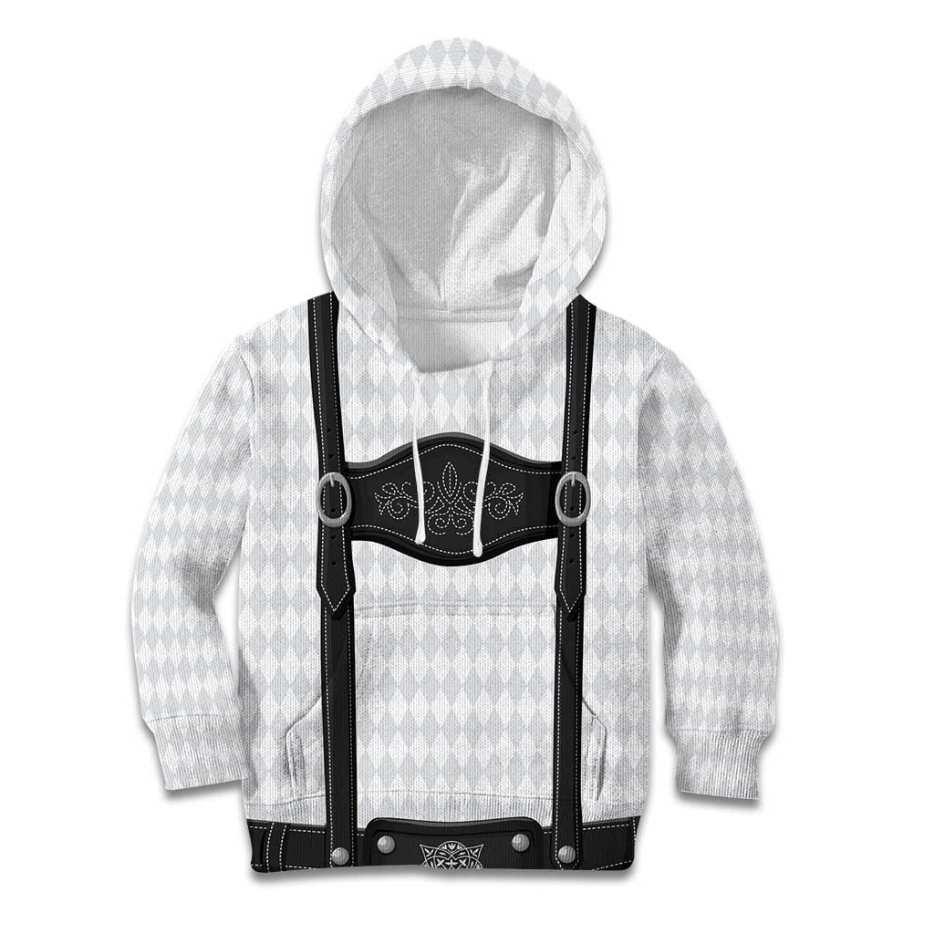 Germany Trachten Lederhose Inspired Kid Hoodie Sable Black