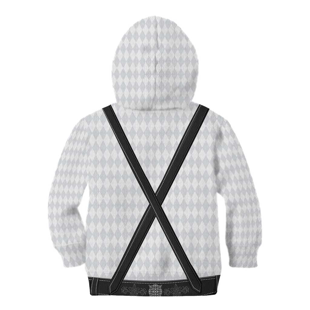 Germany Trachten Lederhose Inspired Kid Hoodie Sable Black