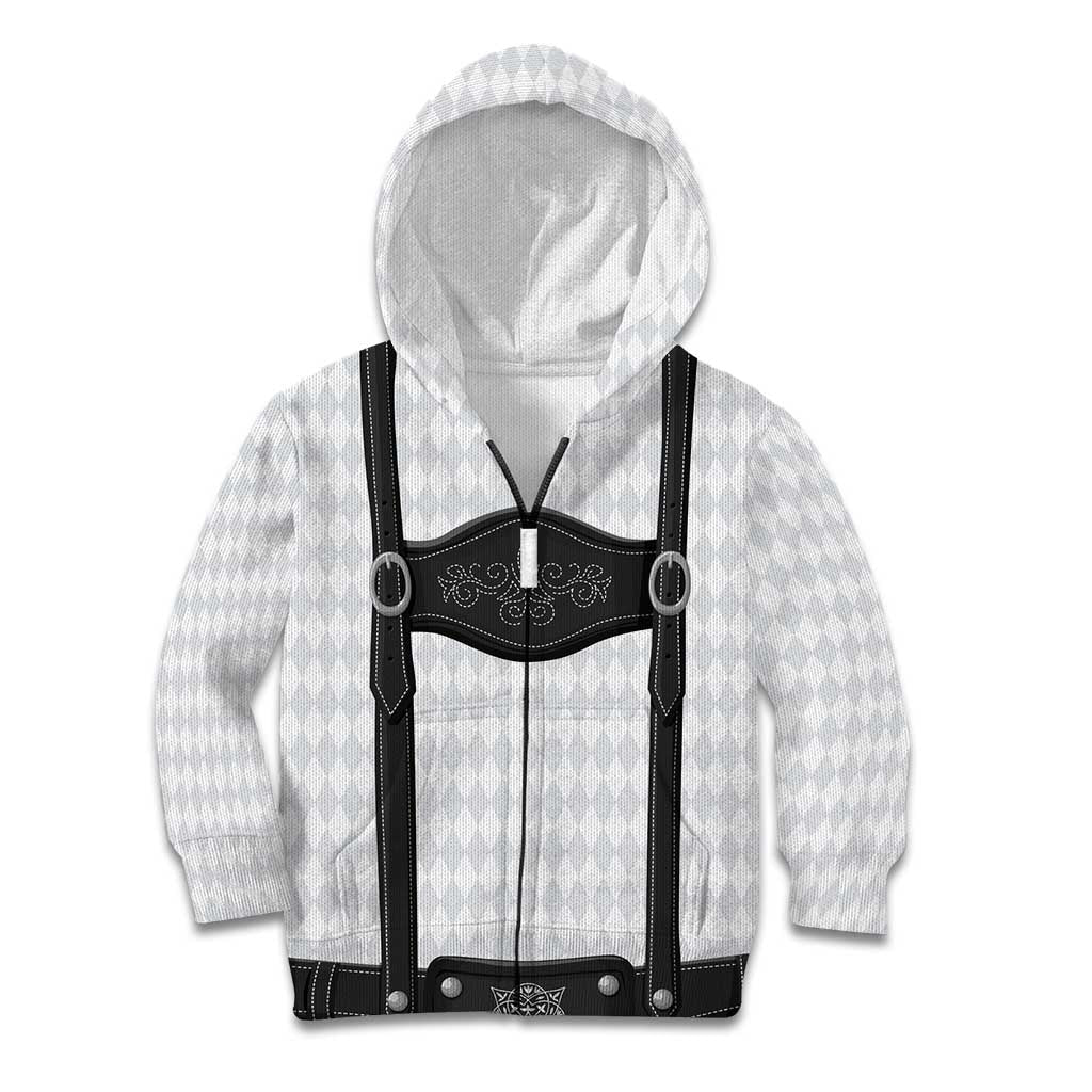 Germany Trachten Lederhose Inspired Kid Hoodie Sable Black