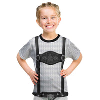 Germany Trachten Lederhose Inspired Kid T Shirt Sable Black