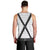 Germany Trachten Lederhose Inspired Men Tank Top Sable Black